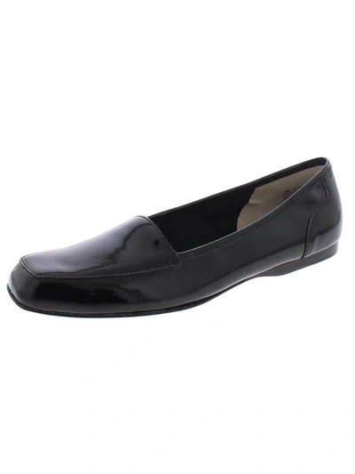 Shop Array Freedom Womens Square Toe Loafers In Black