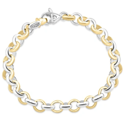 Shop Pompeii3 Men's Link 14k Gold (36gram) Or Platinum (59gram) 8mm Link Bracelet 9"