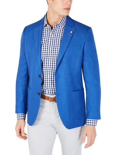 Shop Nautica Jensen Mens Linen Blend Modern-fit Sportcoat In Blue