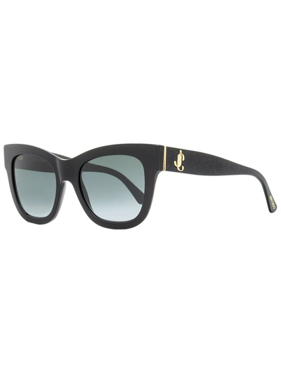 Shop Jimmy Choo Women's Square Sunglasses Jan/s Dxf9o Black/gold/glitter 52mm