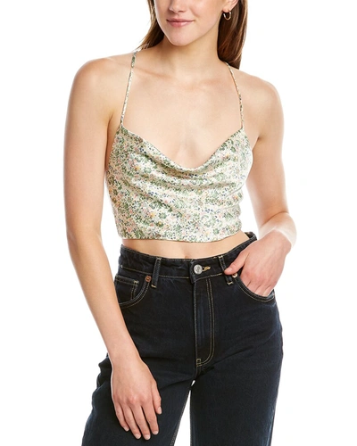 Shop Dnt Floral Top In Green