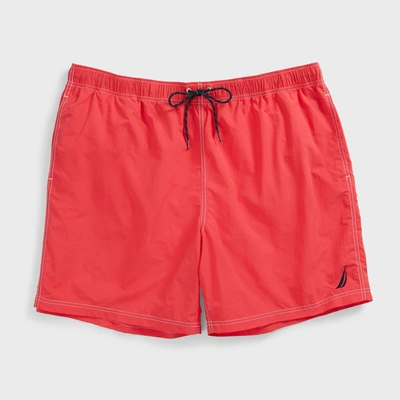 Shop Nautica Mens 8.5" Big & Tall J-class Swim Short In Multi