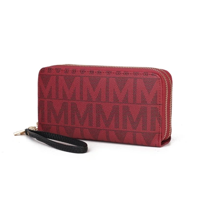 Shop Mkf Collection By Mia K Danielle Milan M Signature Wallet Wristlet In Red