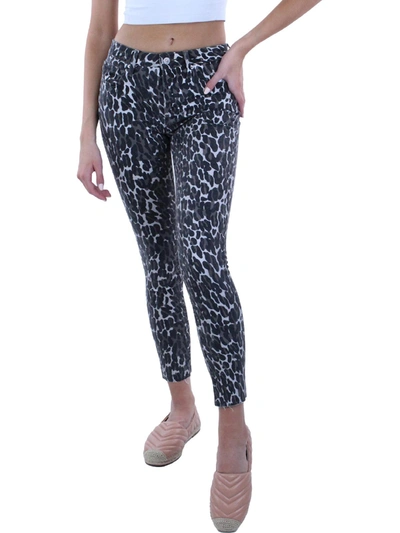 Shop Driftwood Jackie Womens Animal Print Skinny High-waist Jeans In Multi