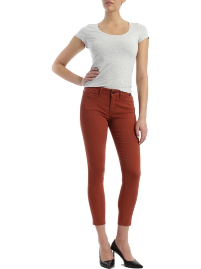 Shop Mavi Alexa Womens Sateen Mid-rise Skinny Jeans In Multi