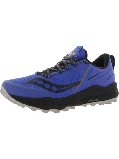 Shop Saucony Xodus Womens Fitness Lifestyle Running Shoes In Blue