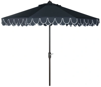 Safavieh Elegant Valance 9ft Auto Tilt Umbrella