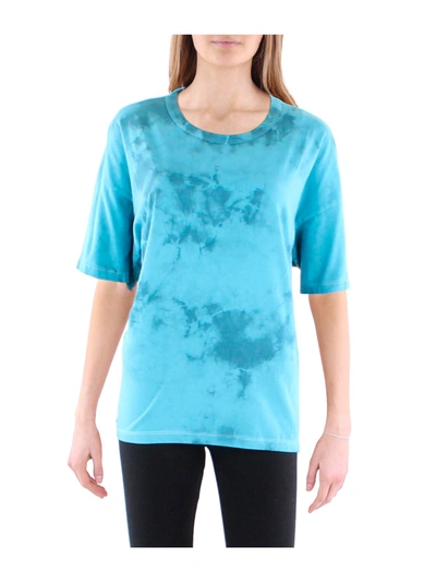 Shop Anthropologie Maronie Womens Tie Dye Knit T-shirt In Blue