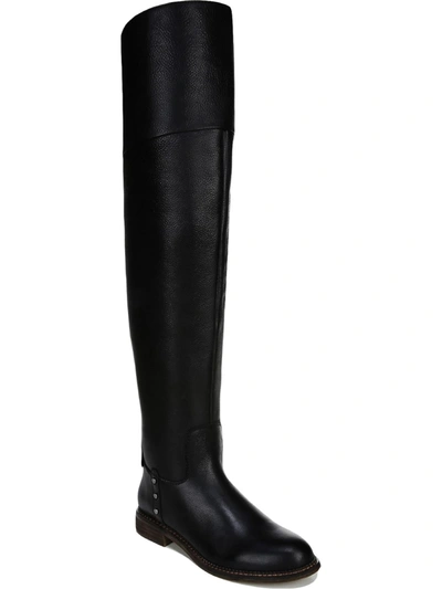 Shop Franco Sarto Haleen Womens Leather Riding Over-the-knee Boots In Black