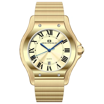 Shop Oceanaut Men's Rayonner Gold Dial Watch In Beige