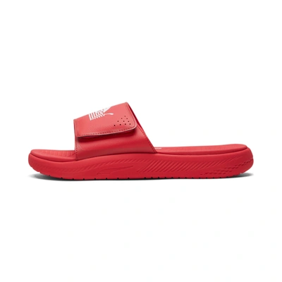Shop Puma X Tmc Softride Sandals In Red