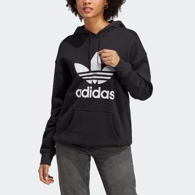 Shop Adidas Originals Women's Adidas Adicolor Trefoil Hoodie In Multi