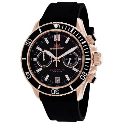 Seapro Men's Black Dial Watch In Black
