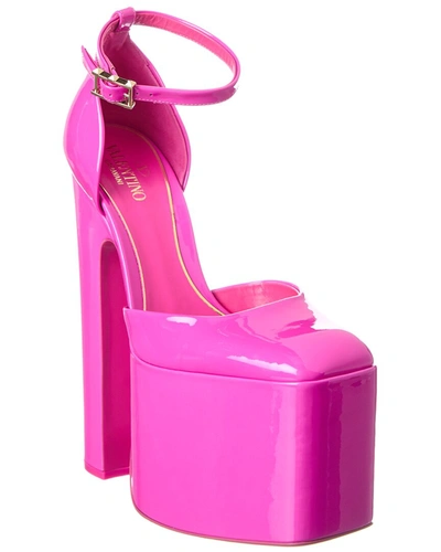 Shop Valentino Discobox 180 Patent Platform Pump In Pink