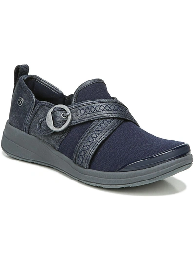 Shop Bzees Indigo Womens Leather Blend Performance Running Shoes In Grey