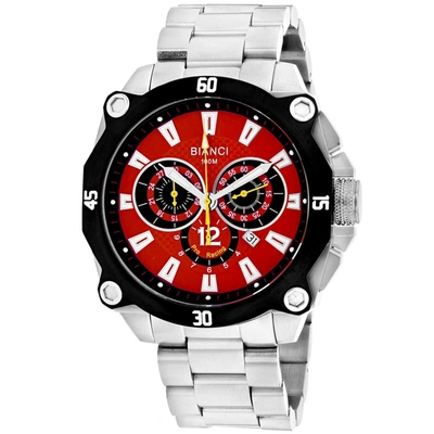 Shop Roberto Bianci Men's Red Dial Watch In Multi