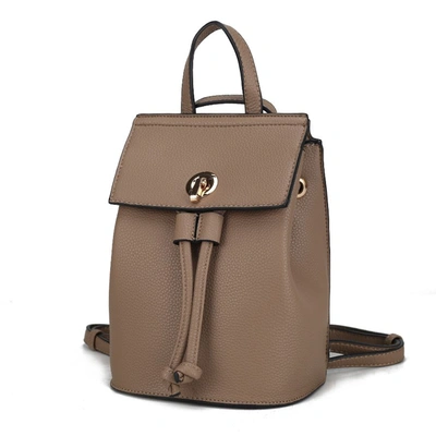 Shop Mkf Collection By Mia K Serafina Vegan Leather Women's Backpack In Brown