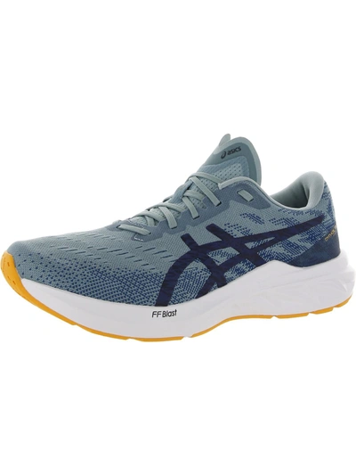 Shop Asics Dynablast 3 Mens Fitness Workout Running Shoes In Grey