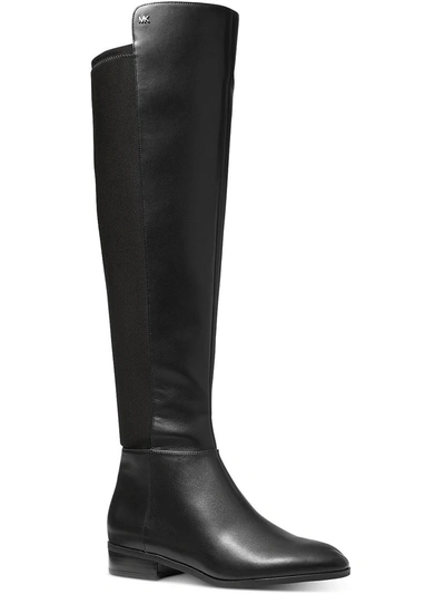 Shop Michael Michael Kors Bromley Womens Tall Pull On Over-the-knee Boots In Black