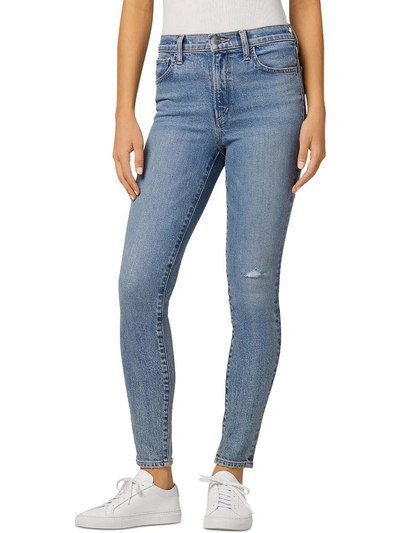 Shop Joe's Charlie Womens Denim Cropped Skinny Jeans In Blue