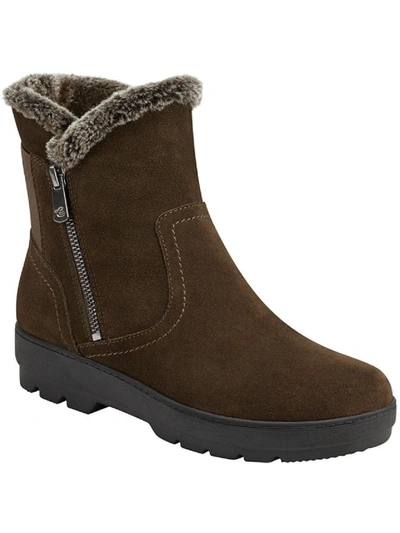 Shop Easy Spirit Adabelle Womens Faux Fur Lined Cold Weather Winter Boots In Brown