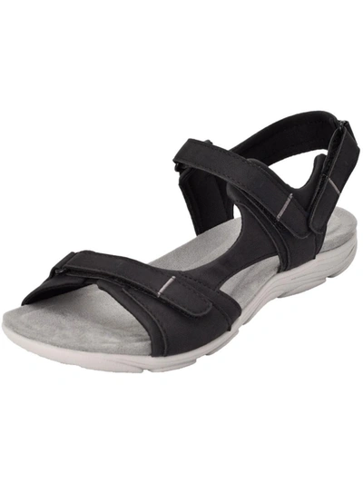 Shop Easy Spirit Lake 3 Womens Strappy Sport Sandals In Black