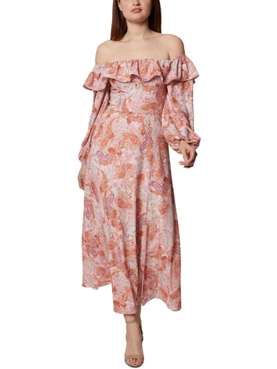 Shop Bcbgeneration Womens Paisley Long Maxi Dress In Multi