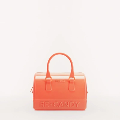 Shop Furla Candy Boston Bag S In Orange