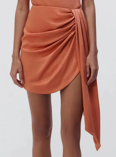 Shop Jonathan Simkhai Mae Skirt In Coral In Pink