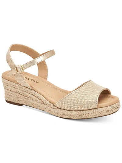 Charter Club Luchia Platform Wedge Sandals, Created For Macy's Women's Shoes In White