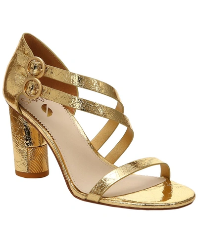 Shop Franco Sarto Ollie Leather Sandal In Gold