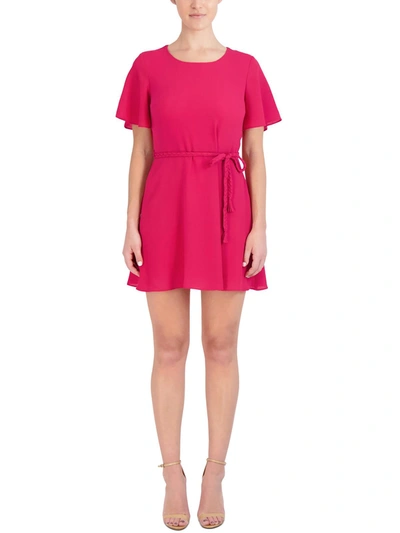 Shop Laundry By Shelli Segal Petites Womens A-line Short Mini Dress In Pink