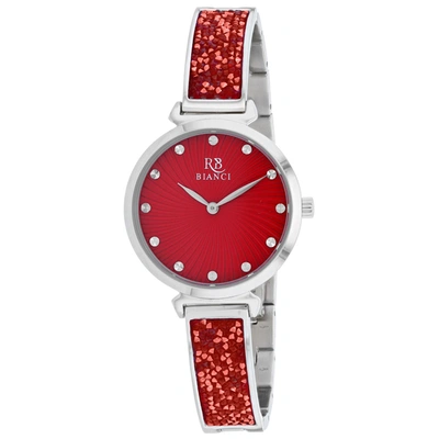 Shop Roberto Bianci Women's Red Dial Watch In White