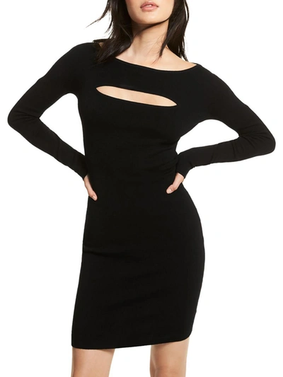 Shop Michael Michael Kors Womens Cut Out Above Knee Mini Dress In Black