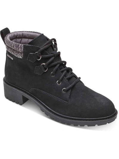 Shop Rockport Ryleigh Womens Nubuck Outdoor Hiking Boots In Black