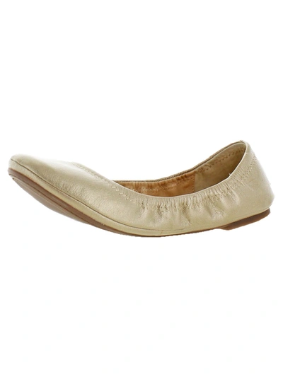 Shop Lucky Brand Emmie Womens Ballet Flats In Silver