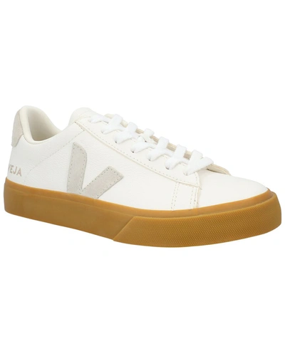 Shop Veja Campo Leather Sneaker In White