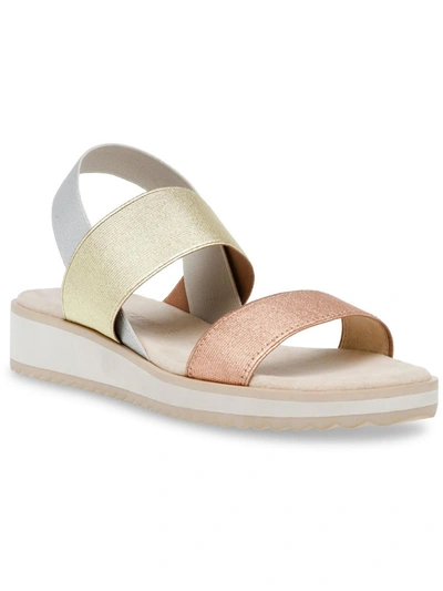 ANNE KLEIN MAYL02F9 WOMENS OPEN TOE WEDGE PLATFORM SANDALS 