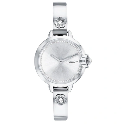 Shop Coach Women's Arden Silver Dial Watch