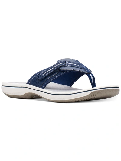 Cloudsteppers By Clarks Brinkley Jazzh Womens Toe-post Cushioned Footbed Flip-flops In Multi