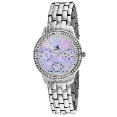 Shop Roberto Bianci Women's Pink Mother Of Pearl Dial Watch In Silver