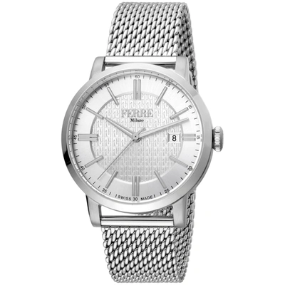 Shop Ferre Milano Men's Silver Dial Watch