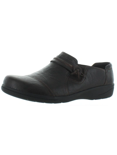 Shop Clarks Cheyn Madi Womens Leather Slip On Loafers In Black