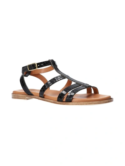 Bella Vita Ira Womens Animal Print Open Toe Flat Sandals In Multi