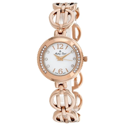 Shop Mathey-tissot Women's Fleury 1496 White Dial Watch In Beige