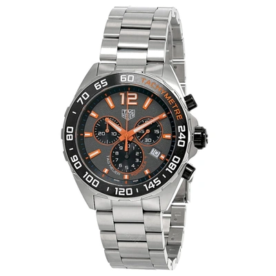 Shop Tag Heuer Men's Formula 1 Grey Dial Watch In Black