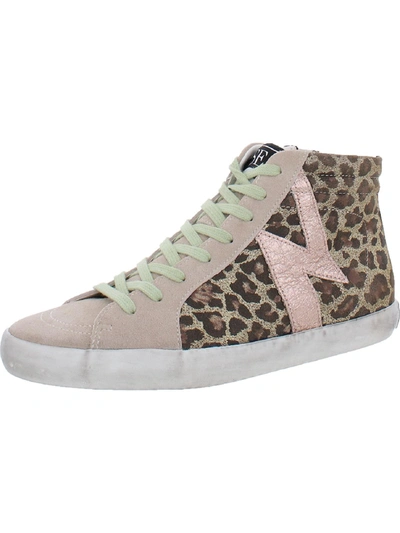 Shop Sam Edelman Avon Womens Faux Suede Leather Upper High-top Sneakers In Multi