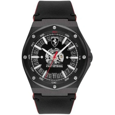 Shop Ferrari Men's Scuderia Black Dial Watch
