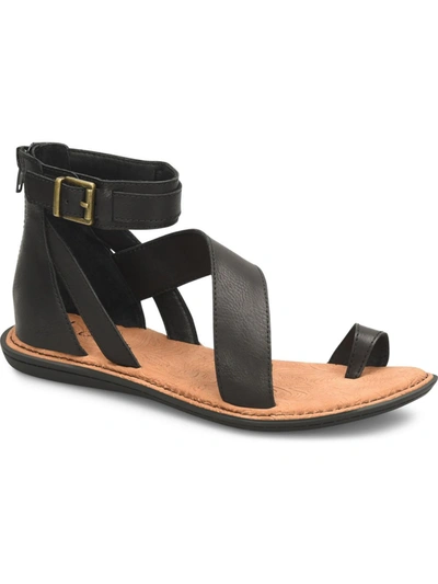 Shop B.o.c. Maci Womens Zipper Toe Loop Ankle Strap In Black