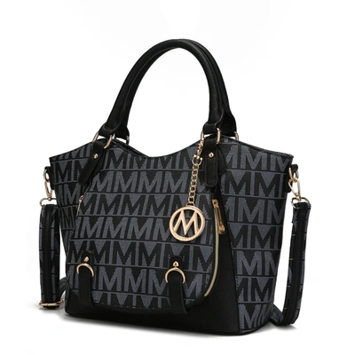 Mkf Collection By Mia K Fula Signature Satchel Handbag In Black